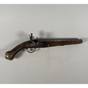 Spanish Flintlock Pistol 18th Century Circa 1700