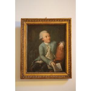 Portrait Of Man Sitting In His Library