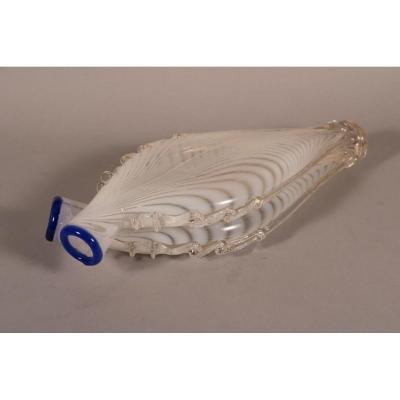 Bottle, Glass Of Nailsea (england), Early Nineteenth Century.