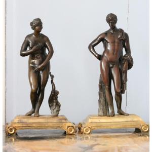 Pair Of 18th Century Bronze Sculptures