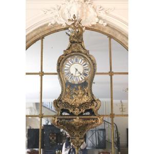 Boulle Marquetry Artel And Its Crowned C-shaped Wall Console