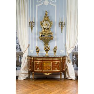Louis XVI Period Half-moon Commode