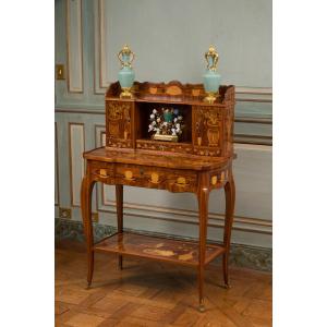 Mid-period Transitional Bonheur Du Jour Attributed To Charles Topino