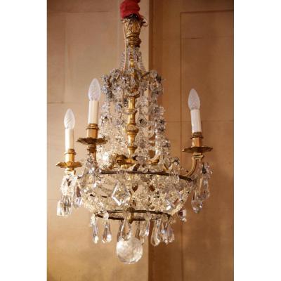 Chandelier Laced - Around 1950 In The Spirit Of Eighteenth Century
