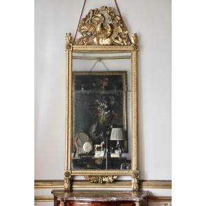 Louis XVI Mirror In Gilded Wood