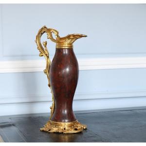 Mounted Object In Griotte Du Belloc Marble And Gilt Bronze