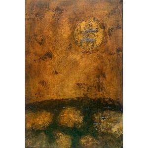 Pierre Jacquemon 1936-2002 Franco-american Painter. Oil On Canvas Signed Lower Right.