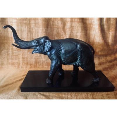Sculpture, Animal Bronze By André-vincent Becquerel 1893-1981