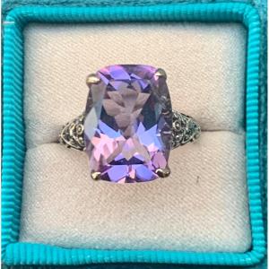 Amethyst Silver Ring