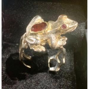 Bague Argent Grenat