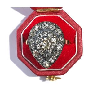 Gold Silver And Diamonds Ring