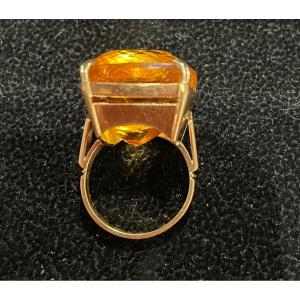 Citrine Gold Ring