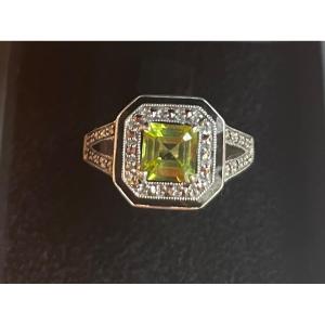 Peridot Silver Ring