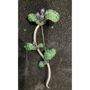 White Gold Brooch