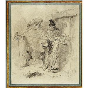 The Revenge Of Lord Cornaro Or The Jealous Husband. Ignacio Merino. Peru.1869