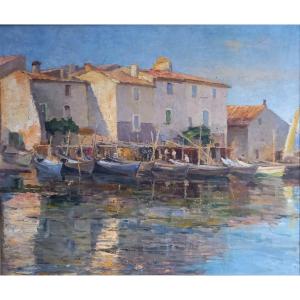 Les Martigues 1920, Edouard Ducros, Provençal School.