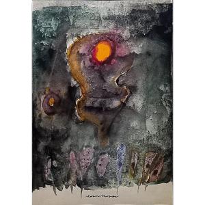 Untitled 1960. Slavko Kopać. Art Brut. Croatia.