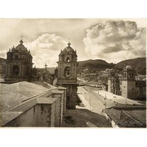 The Cathedral And The Neighborhood Of San Cristobal, Cusco. Martin Chambi. Peru.