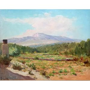 Landscape Near Aix-en-provence. François Gautier. 