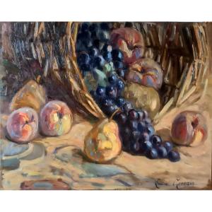 Louise Germain. Still Life With Fruit. Aix-en-provence. 