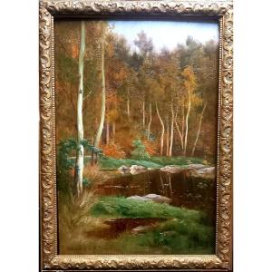 Fontainebleau. Fairy Pond. Jules Giraud 1896.