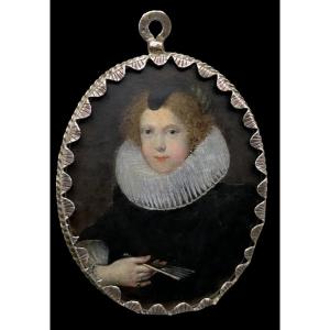 Miniature Portrait Of Cicely Compton, Lady Arundell Of Wardour (1610-1676)