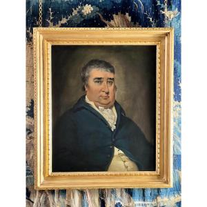Oil On Canvas Portrait Of Charles James Fox (1749 - 1806) 