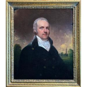 Sir William Beechey Ra (1753-1839) - Portrait Of  William Perryn Of Langton