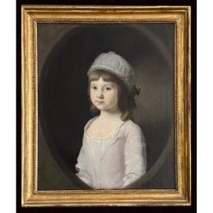 Circle Of Joshua Reynolds Pra (1723-1792) - Portrait Of A Young Girl.