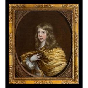 17th Century English School - A Boy With Yellow Dressings