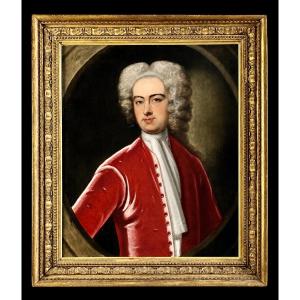 Portrait Of An English Gentleman From The Early 18th Century