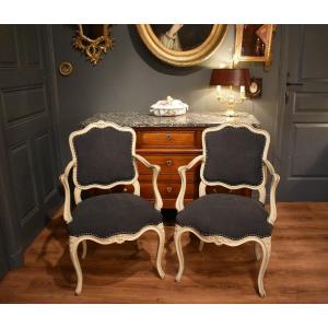Pair Of Louis XV Style Armchairs