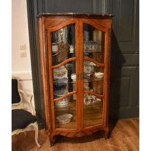 Louis XV Style Showcase In Marquetry