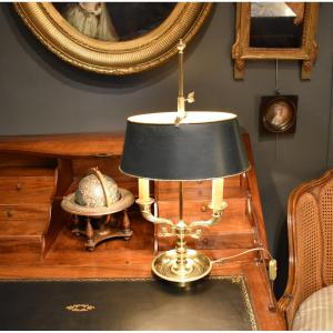 Two-light Bronze Bouillotte Lamp