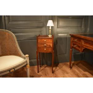 Small Walnut Bedside Table
