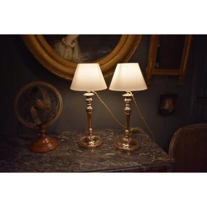 Pair Of Empire Lamps