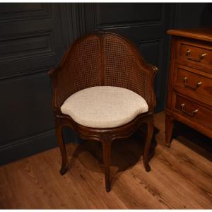 Louis XV Style Caned Office Chair