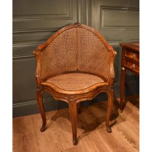 Louis XV Style Caned Office Chair