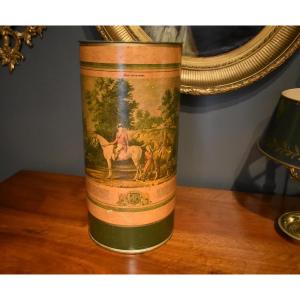 Umbrella Stand Or Walking Stick Holder In Painted Sheet Metal