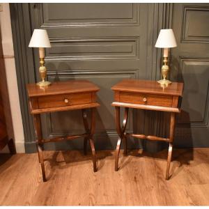 Pair Of Directoire Style Bedside Tables