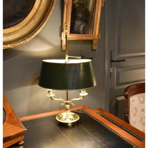 Two-light Bronze Bouillotte Lamp