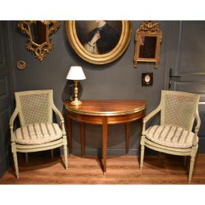 Louis XVI Style Half-moon Table