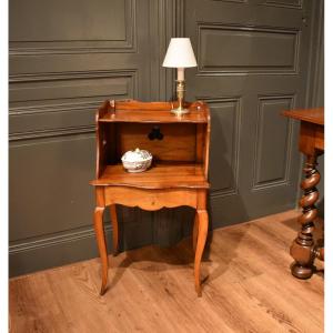 Louis XV Style Bedside Table In Walnut
