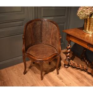 Louis XV Style Caned Office Chair