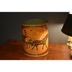 Painted Sheet Metal Wastebasket