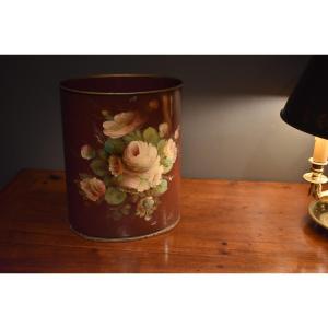 Painted Sheet Metal Wastebasket