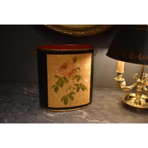 Painted Sheet Metal Wastebasket