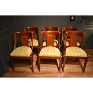Set Of Six "gondola" Chairs
