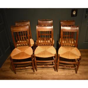Set Of Six Restaurant Chairs