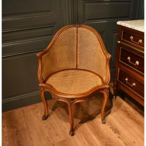 Louis XV Style Caned Office Chair